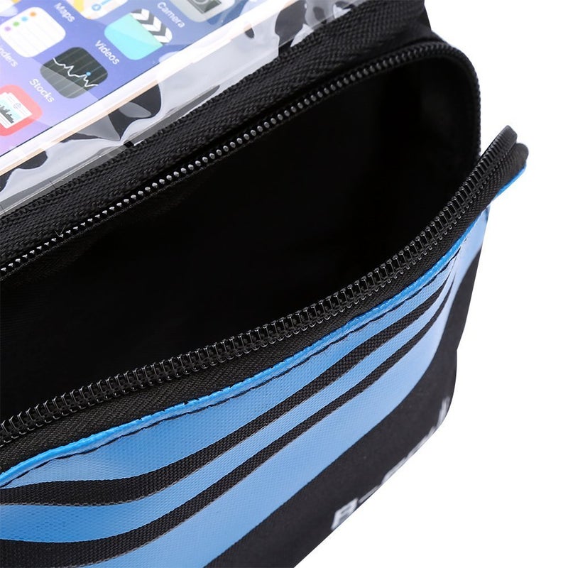 woobles Bike Phone Mount Bag, Front Bike Bag 2-sides Front Pannier 5.7 Inch Handlebar Bag Mobile Pvc Transparent Waterproof Bag For MTB Mountain Bikes - Image 5