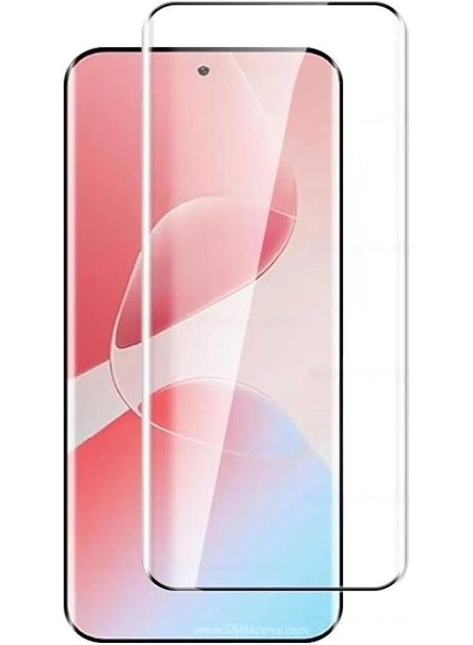 Muzz Screen Protector Designed for Infinix Hot 60 Pro+ 2025 Full Glue Bubble Free Anti-Scratch Anti-Fingerprint 9H Hardness 3D Curved Edge Tempered Glass Screen Protector for Infinix Hot 60 Pro Plus - Image 1