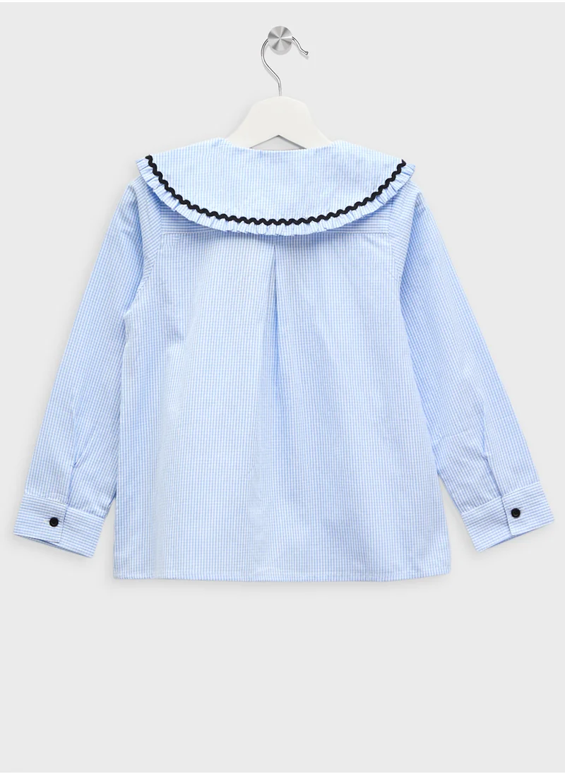 ريبلز مع نمشي Girls Floral Print Blouse