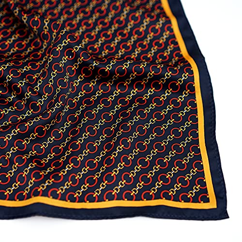 BELLUNO Pocket Square 6 pcs with 3 Folds Holders, Penetrating Printed Handkerchiefs Set for Men - Image 4
