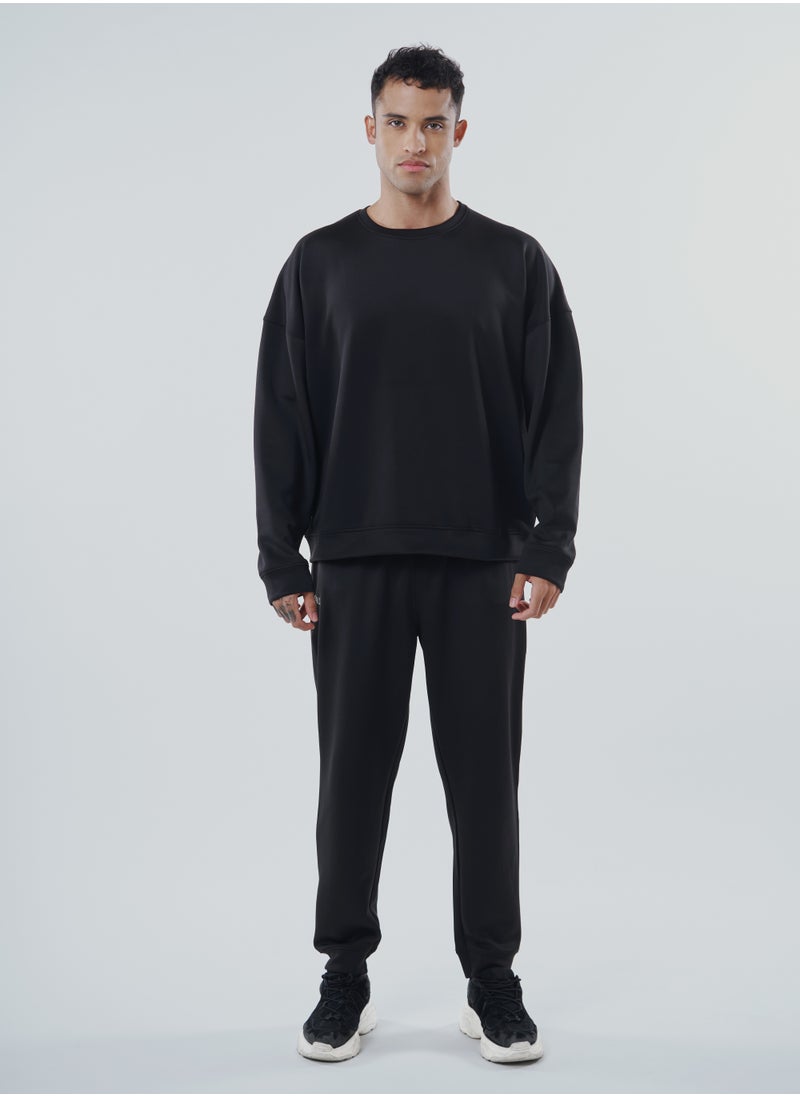 GENRLS Men's Oversized Full Sleeve T-shirt Black  - Image 5
