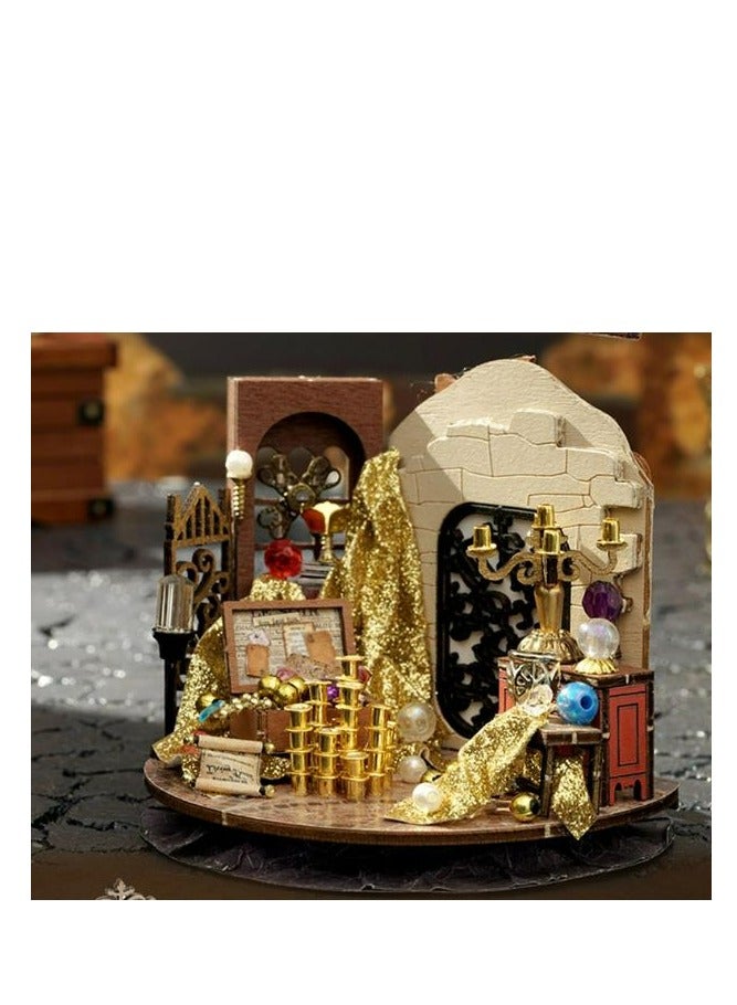 Puzzle Handmade Assembled House Scene Model Gift - Image 2