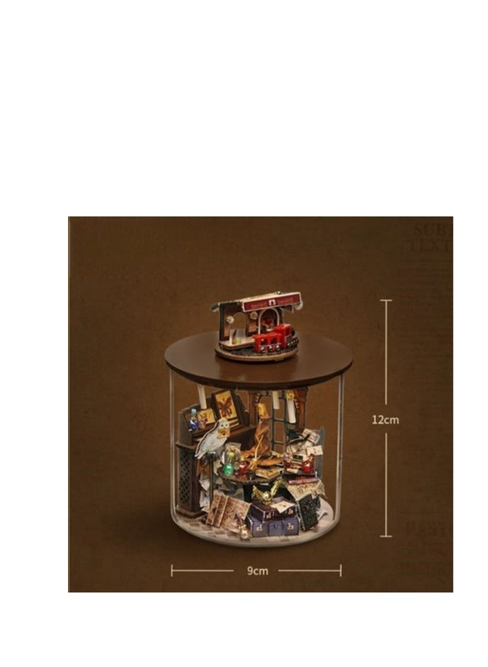 Puzzle Handmade Assembled House Scene Model Gift - Image 5