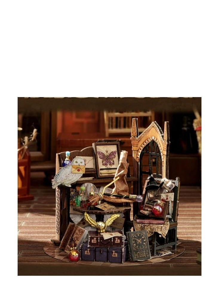 Puzzle Handmade Assembled House Scene Model Gift - Image 3