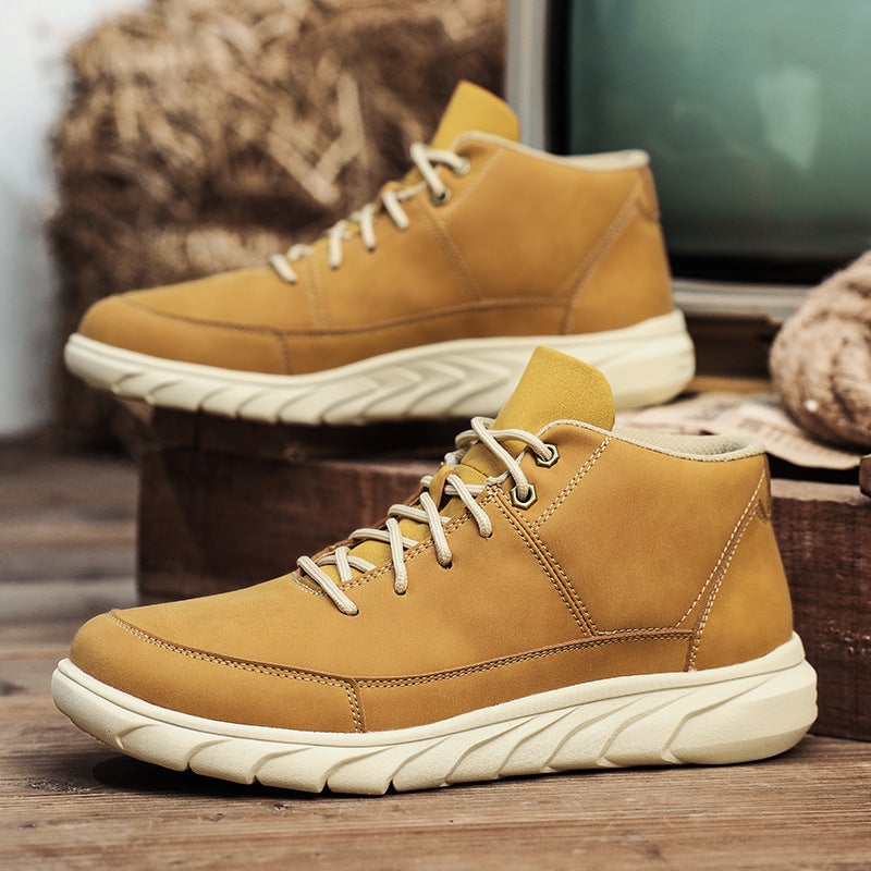 New Men'S Shoes, Retro Sports Rhubarb Boots, Men'S Work Shoes, Daily Casual Shoes, Outdoor Hiking Shoes - Image 5