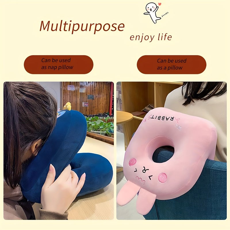 Light Grey Desk Office Car Nap Pillow Neck Support Body Cushion Relaxation - Image 2