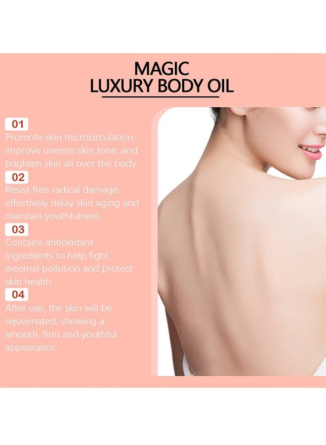 WEST MONTH Magic Luxury Body Oil - 100ml, Plumps, Tightens, Firms and Hydrates Skin, Arms, Chest, Thighs，Suitable for Full Body Use - Image 4