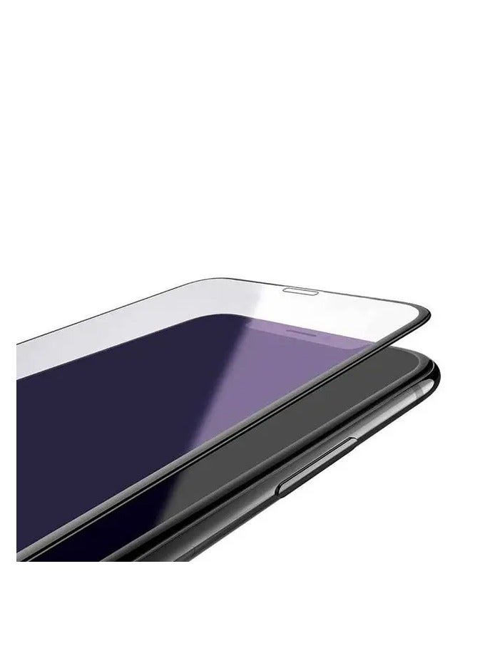 ديفيا زجاج مقوى كامل الشاشة مضاد للأشعة الزرقاء من سلسلة Van لهاتف iPhone 6.5 - أسود - Image 2