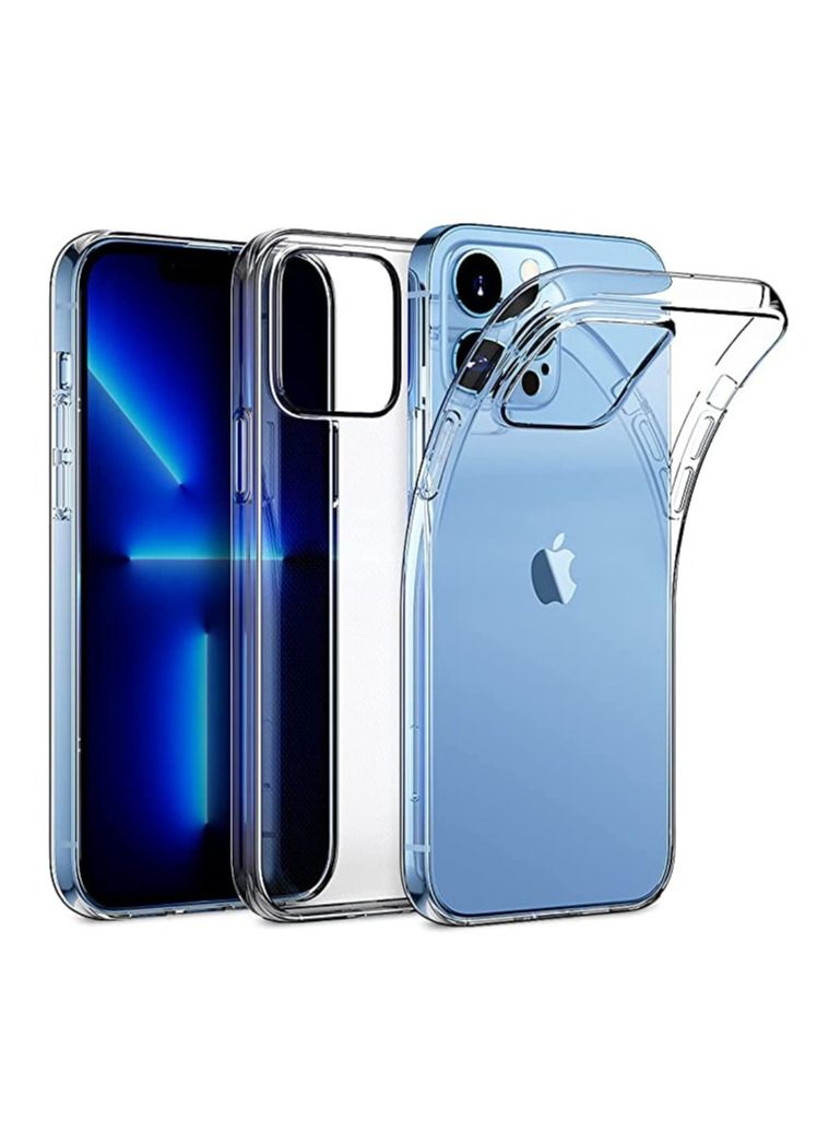 جراب iPhone 14 Pro نحيف للغاية ومقاوم للخدش ومطاط TPU من السيليكون الناعم الواقي من الكريستال الشفاف لهاتف iPhone 14 Pro - Image 1