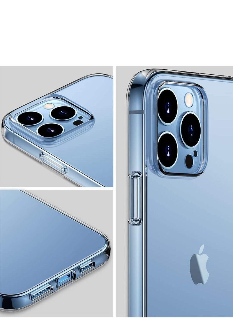 جراب iPhone 14 Pro نحيف للغاية ومقاوم للخدش ومطاط TPU من السيليكون الناعم الواقي من الكريستال الشفاف لهاتف iPhone 14 Pro - Image 5