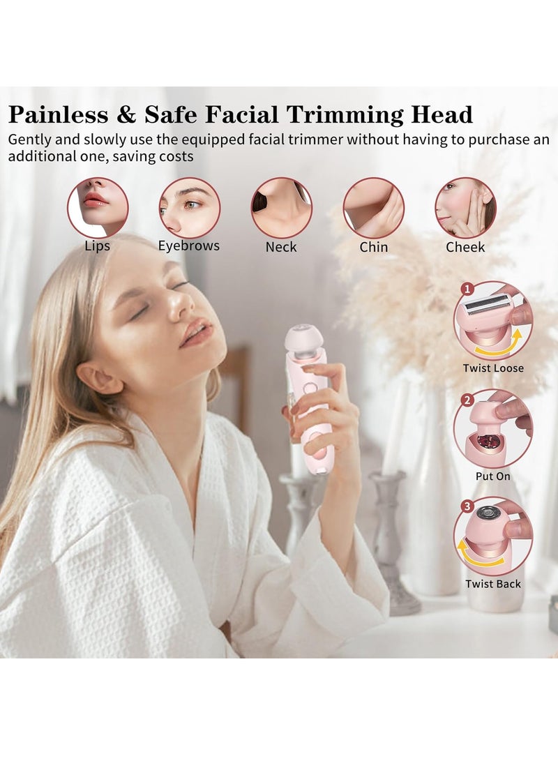 Electric Shaver Razor, Electric Smooth Razor, 2 in 1 Double Head Electric Shaver for Women, Ipx7 Waterproof Wet and Dry Use - Image 3