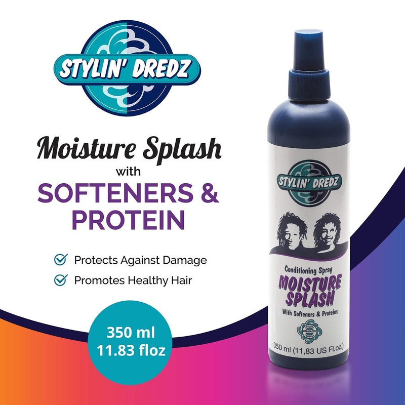 Stylin Dredz رذاذ ترطيب الشعر المجعد ورذاذ مرطب الضفائر - 350 مل - Image 3