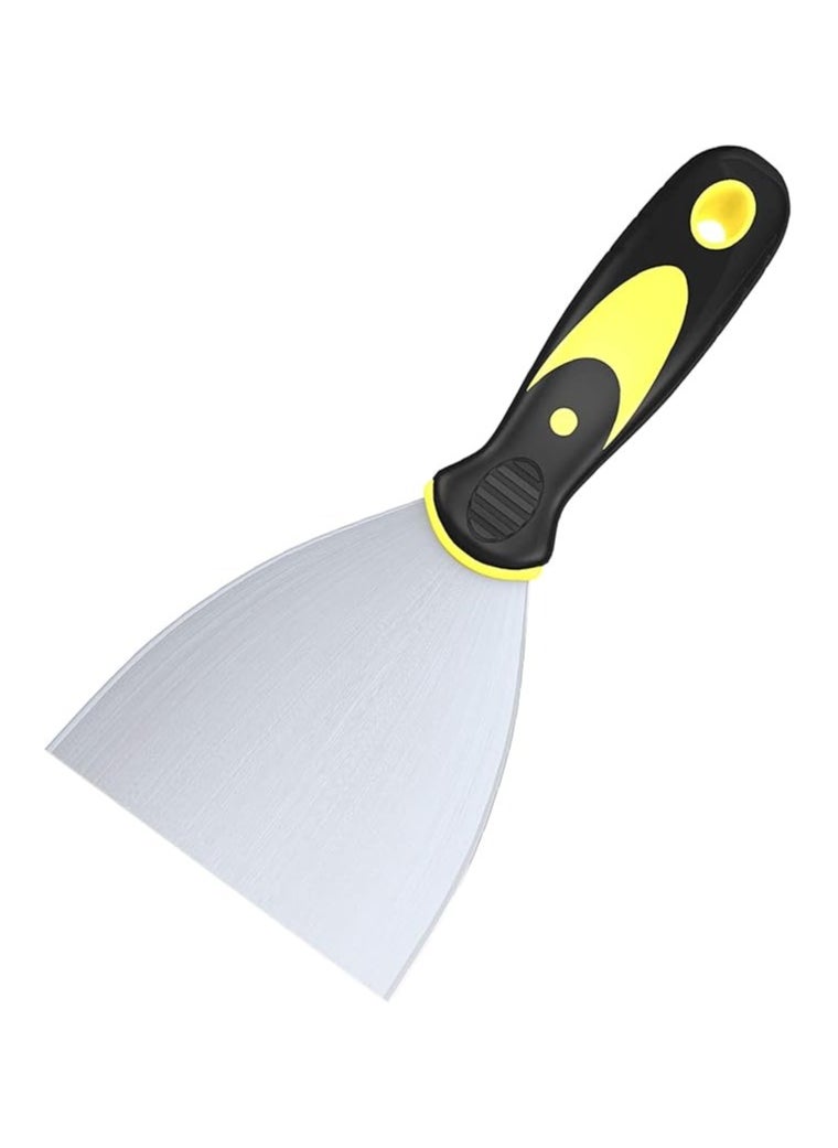 LOWHAT Kitchen Scraper Metal Scraper Baking Knife For Cutting Mincing Scraping Chamber Large Rubber Handle Give You Comfortable Edge  - Image 2