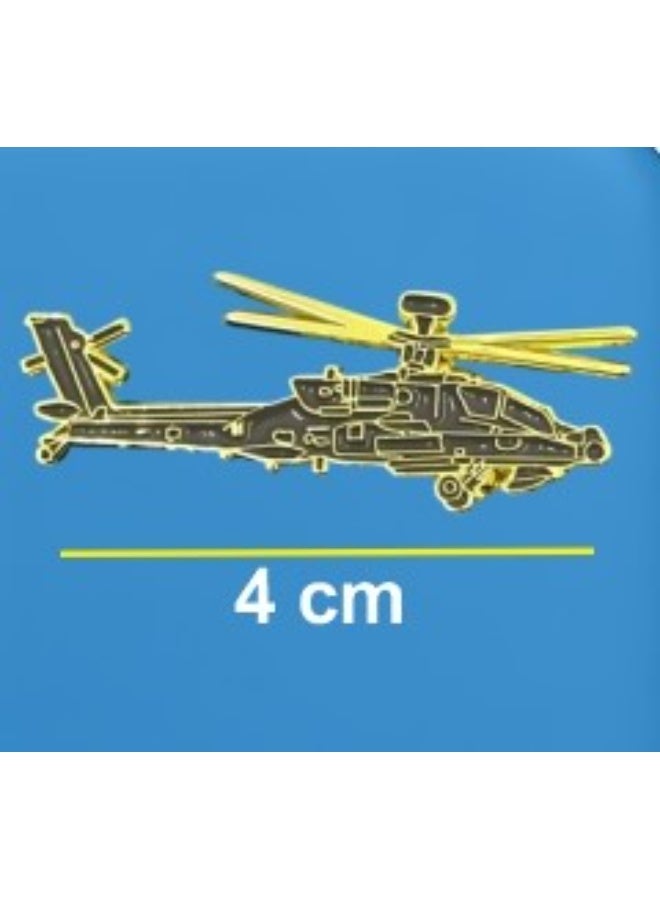 Fighter Gifts AH-64 Apache Enamel sticker - Image 1