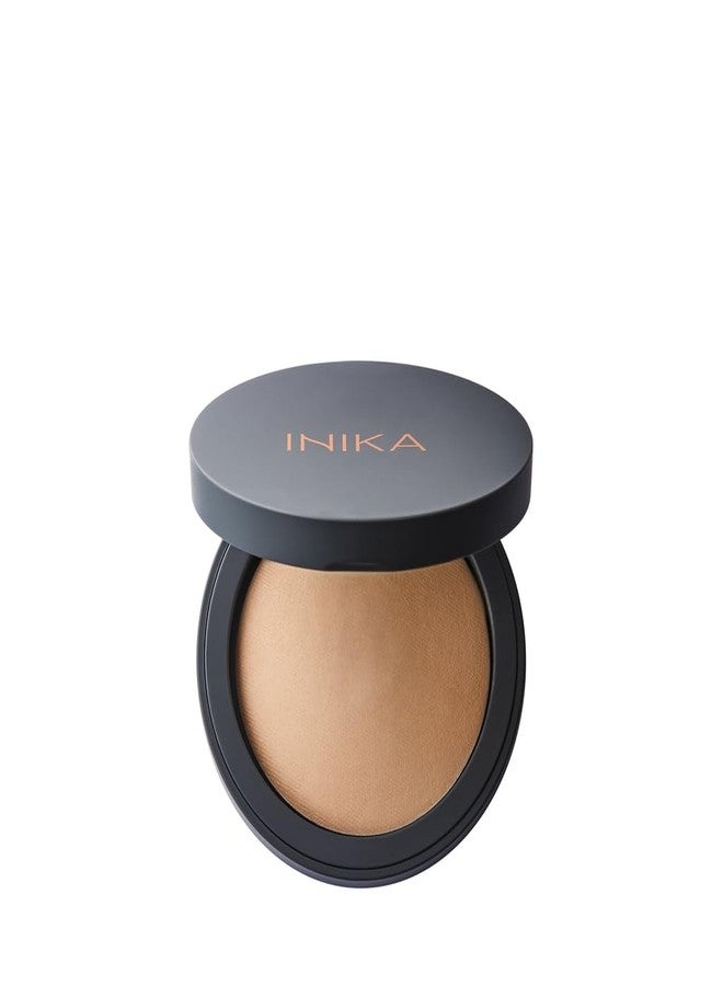 INIKA Organic Buildable Baked Mineral Foundation Compact Powder - Lightweight, Breathable Natural Base with Hydrating Squalane and Magnolia Bark Extract - Natural and Vegan Makeup, Nurture, 0.28 oz - Image 1