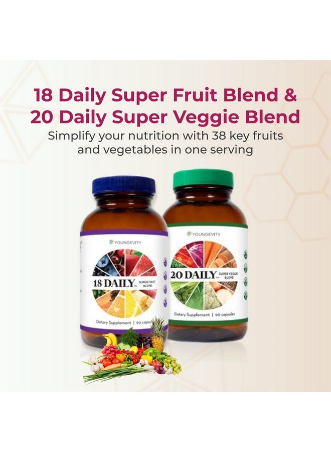 Youngevity 18 Daily Super Fruit Blend & 20 Daily Super Veggie Blend - Image 2