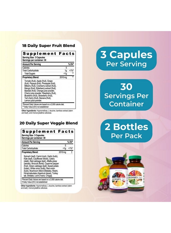 Youngevity 18 Daily Super Fruit Blend & 20 Daily Super Veggie Blend - Image 3