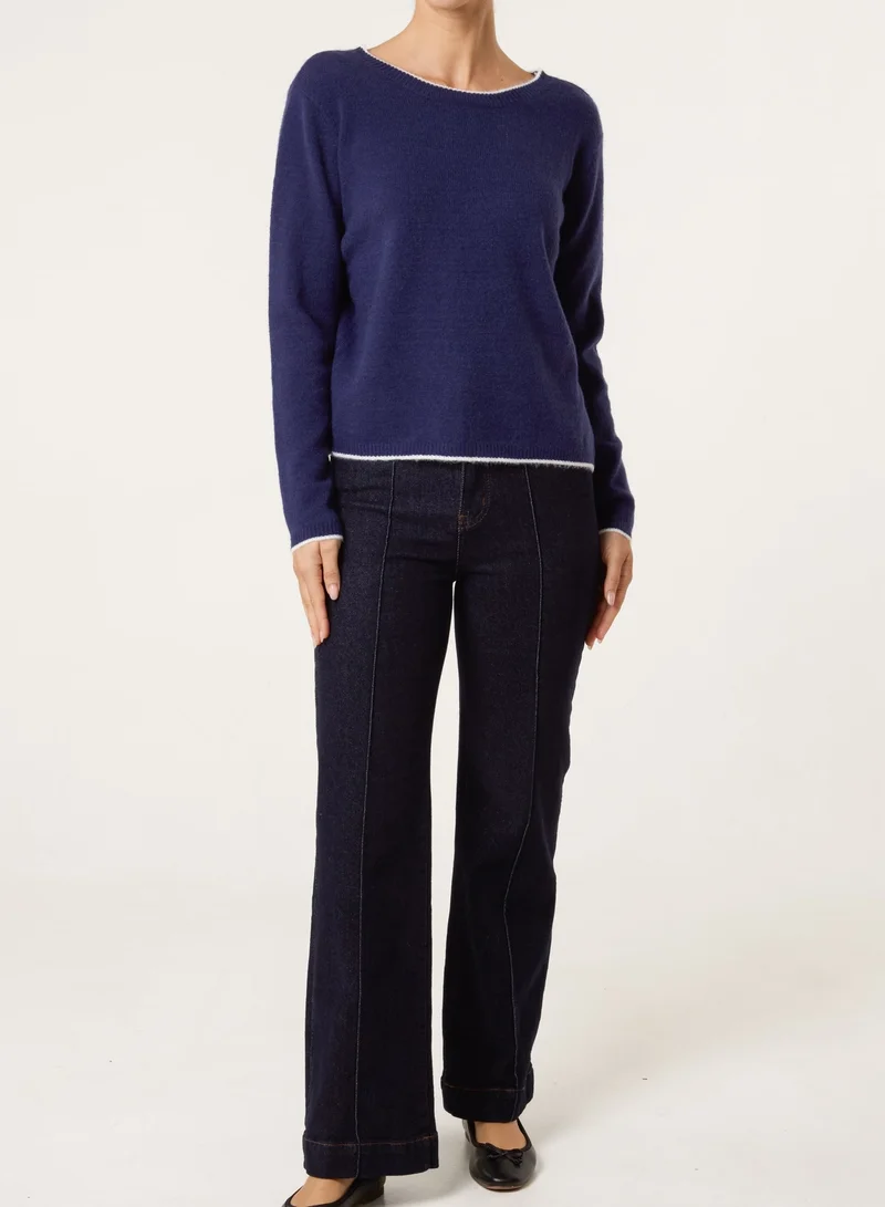 Blue Vanilla Back Bow Jumper