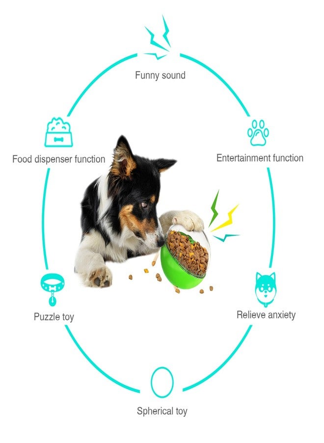 Monotre Dog Treat Ball, Dog Food Puzzle Slow Feeder Interactive Squeaky Mental Stimulation Toys, Dog& Cat Treat Dispenser Puzzle Toys Active Rolling Balls for Medium/Large Dog Breeds - Image 2