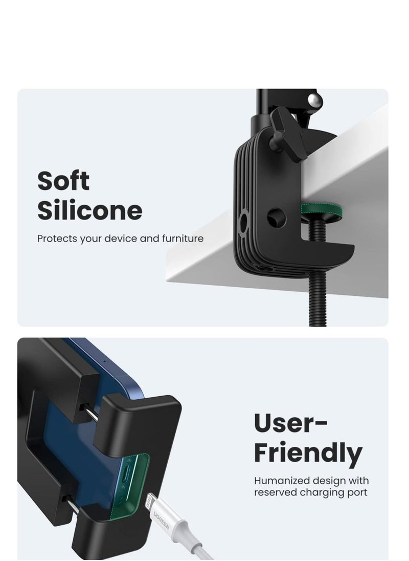 Raxoom Adjustable Tablet Holder for Desk Flexible Tablet Arm Clamp Compatible with iPad Pro iPad Air iPad Mini Galaxy Tab iPhone - Image 5