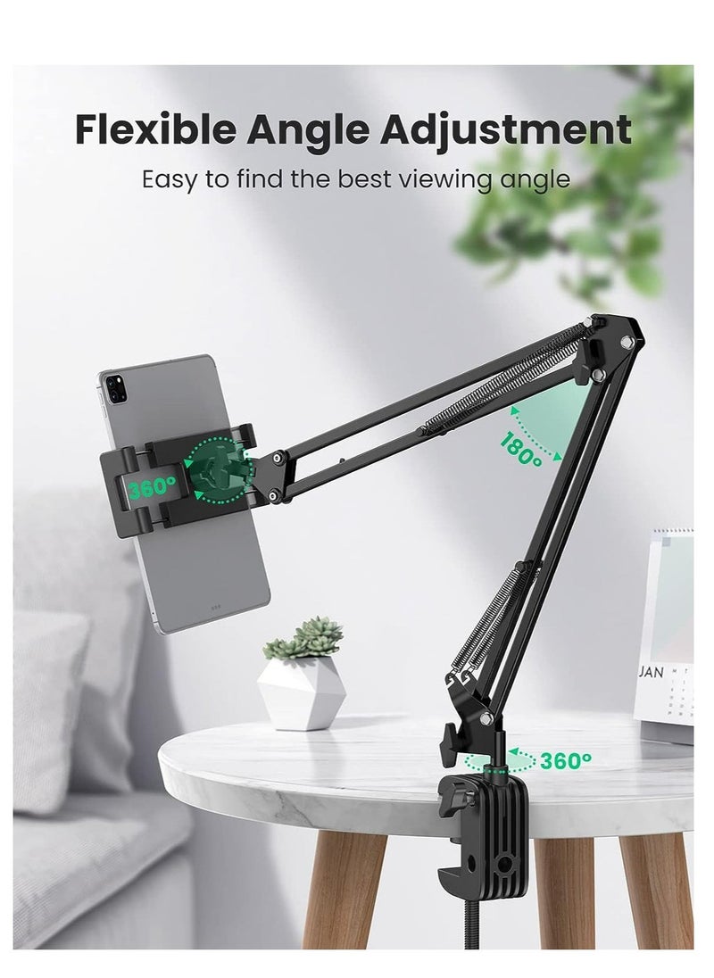 Raxoom Adjustable Tablet Holder for Desk Flexible Tablet Arm Clamp Compatible with iPad Pro iPad Air iPad Mini Galaxy Tab iPhone - Image 4