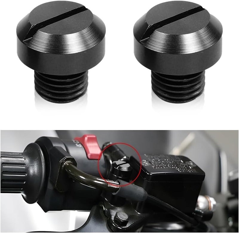 zipelo Motorcycle Mirror Screw Plugs - 2 Pcs Set - Image 1
