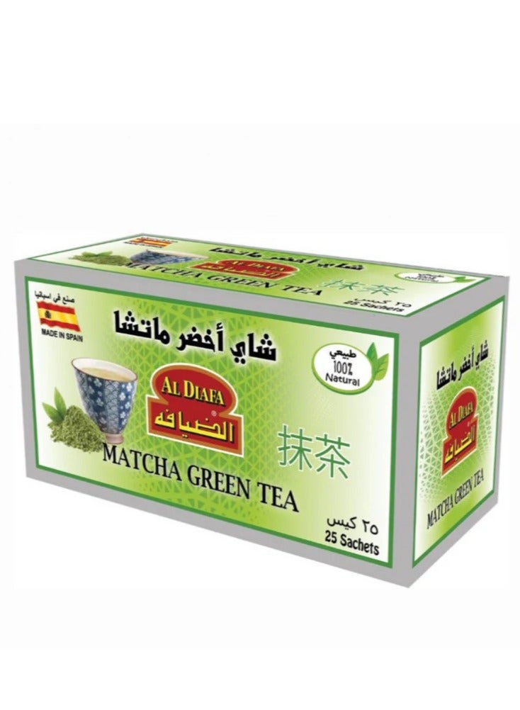 المشروبات العشبية شاي أخضر ماتشا 25 كيس