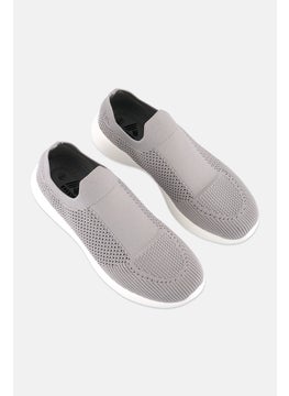 RBX Men Slip On Training Shoes, Grey  - Image 4