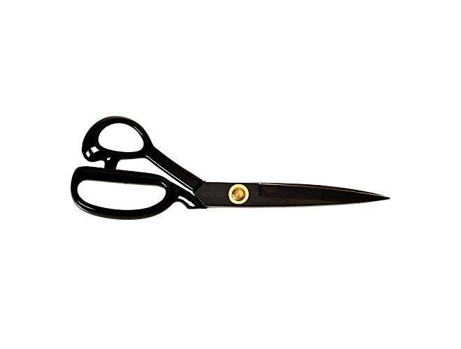 GEMSY YDL Black Blade Scissors for Cloth Cutting, Best Professional Stainless Steel Fabric Sewing Rubber Handle Scissor for Tailoring, Stiching, Craft, Vegetable, Machine Shear for Tailor (11) - Image 4