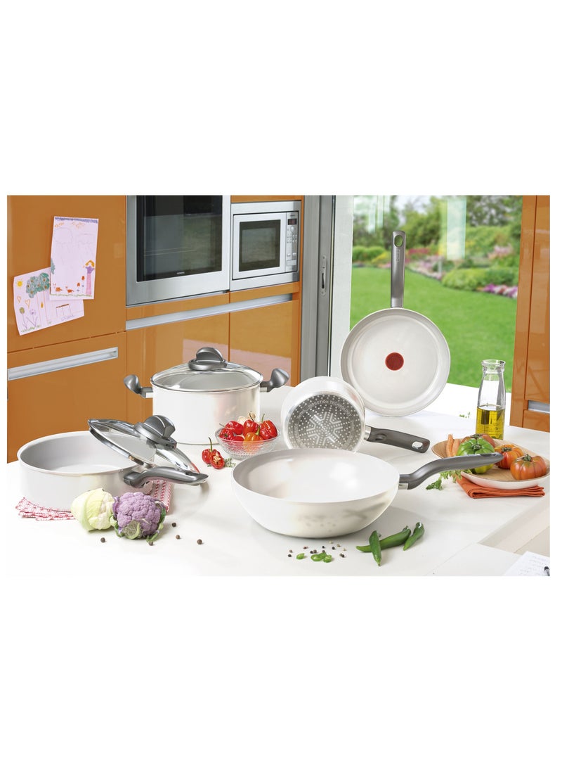 Tefal - TEFAL 3 Piece Ceramic Control Pan 24cm 30cm with Slotted Spatula Ceramic Coating For Searing And Crispy Results Thermo Spot Temperature Indicator Induction Cooker Compatible For All Types Of Stove - Image 1