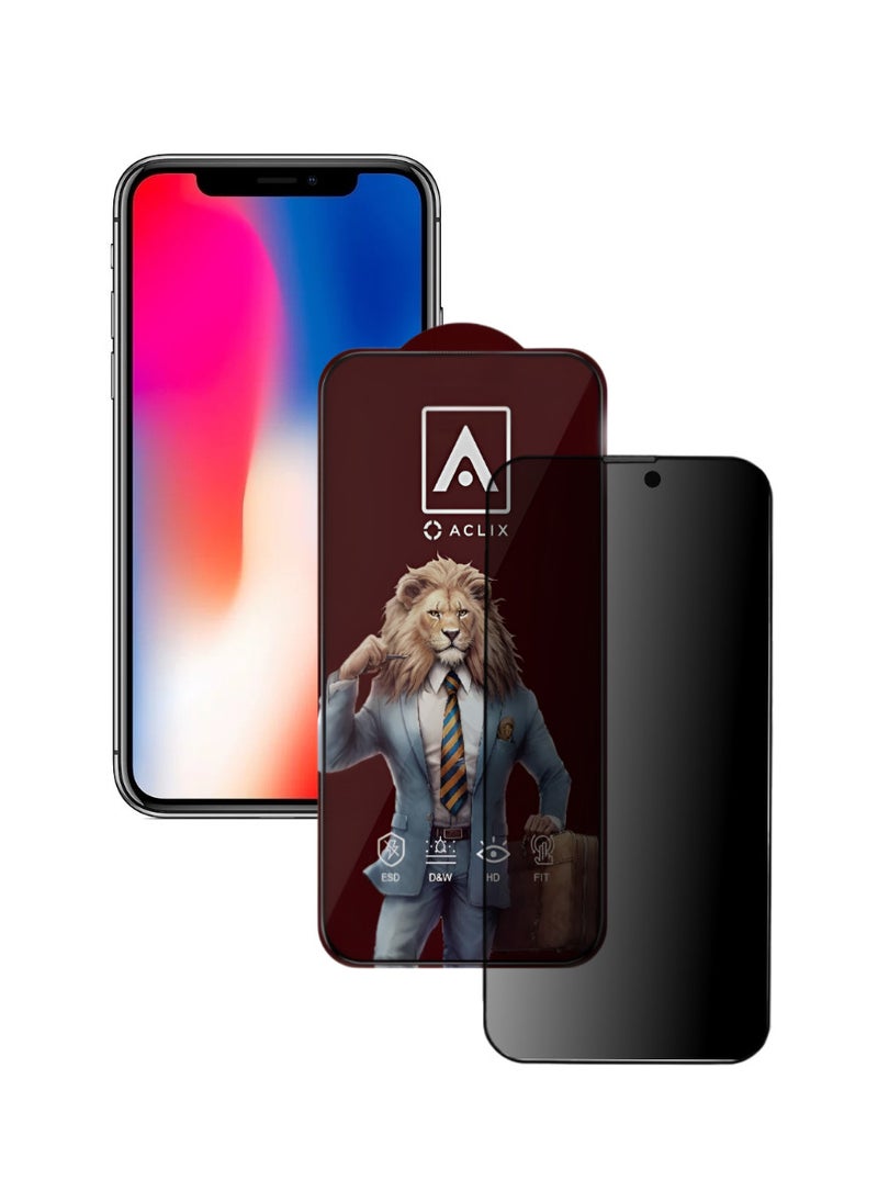 ACLIX Antistatic ESD Dustproof Premium Quality High Definition Tempered Glass Screen Protector Designed For  iPhone 10 - Image 1