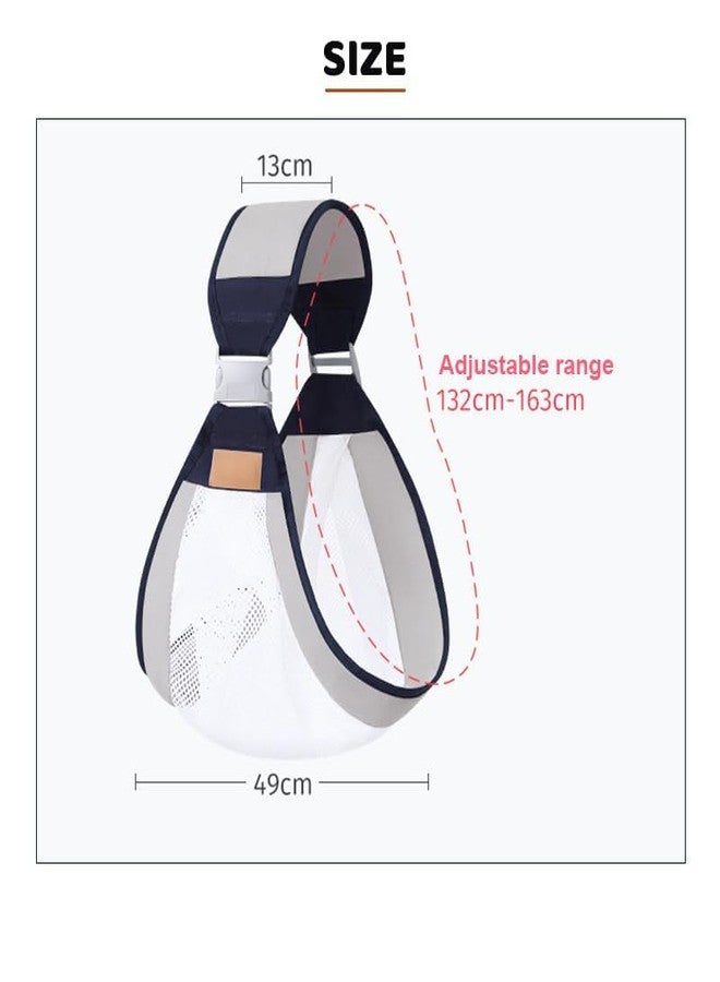 RGkJAS Adjustable Ergonomic Baby Carrier Sling Wrap with Breathable 3D Mesh - for Newborns to Toddlers Sling with Thick Shoulder Straps for Maximum Support for Active Parents and On-The-Go Lifestyle - Image 2
