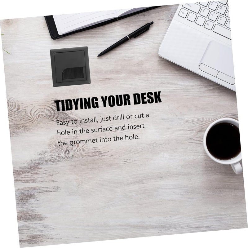 ARTIBETTER 4Pcs Management Grommet Desk Wire Hole Cover for Neat Cable Organization Easy Installation Durable for Home Office Use - Image 5