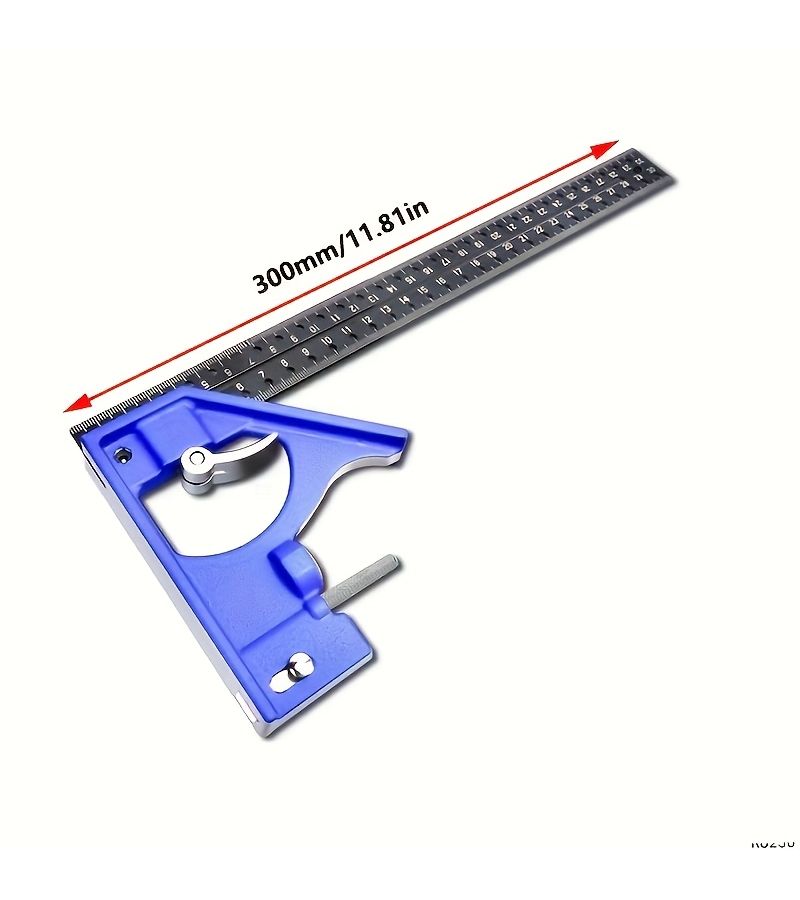 Precision Right Angle Ruler 45 90 Degree Marking Gauge Woodworking Tool - Image 5