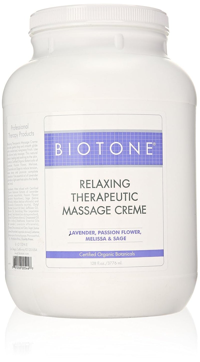Biotone كريم تدليك علاجي مريح من بيوتون 1 جالون 128 أونصة - Image 1