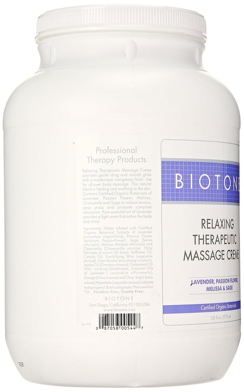Biotone كريم تدليك علاجي مريح من بيوتون 1 جالون 128 أونصة - Image 2