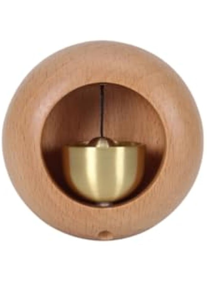 Shopkeepers Bell for Door Opening,er Chimes When Opens Chime Bells Box Woody Being Wood Style Brass Magnetic and Double Sided Tape Doorbell Ring,Home Garden Windchime Housewarming (A 1)  - Image 1