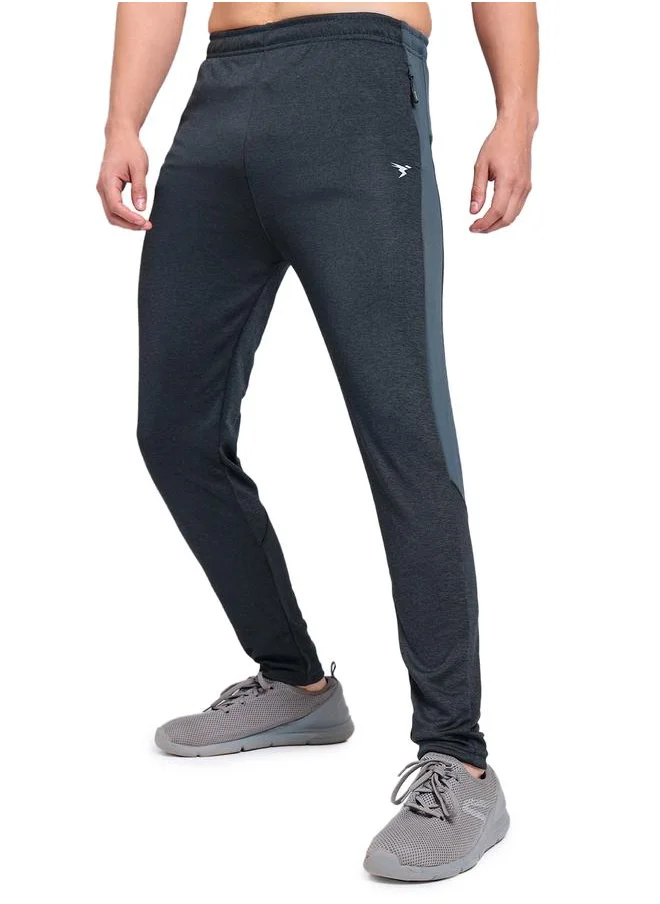 تكنوسبورت Technosport Men Melange Slim Fit Track Pants with TECHNO DRY