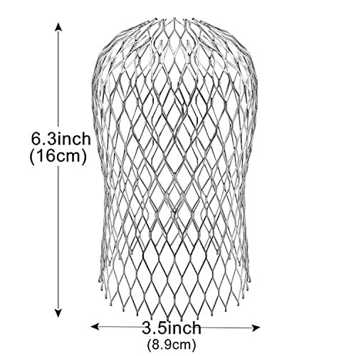 Laicky 10 Pack Gutter Downspout Guards 3.5 Inch Adjustable Aluminium Filter Strainer, Expandable Gutter Strainer for Preventing Blockage Leaves Debris Drain Net Cover Gardening Tools - Image 2