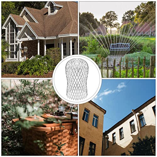 Laicky 10 Pack Gutter Downspout Guards 3.5 Inch Adjustable Aluminium Filter Strainer, Expandable Gutter Strainer for Preventing Blockage Leaves Debris Drain Net Cover Gardening Tools - Image 4