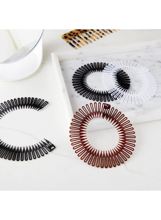 Glamlily 12 Pack 90S Zig Zag Style Circle Headbands With Teeth For Women'S Hair Accessories (3 Assorted Colors) - Image 3