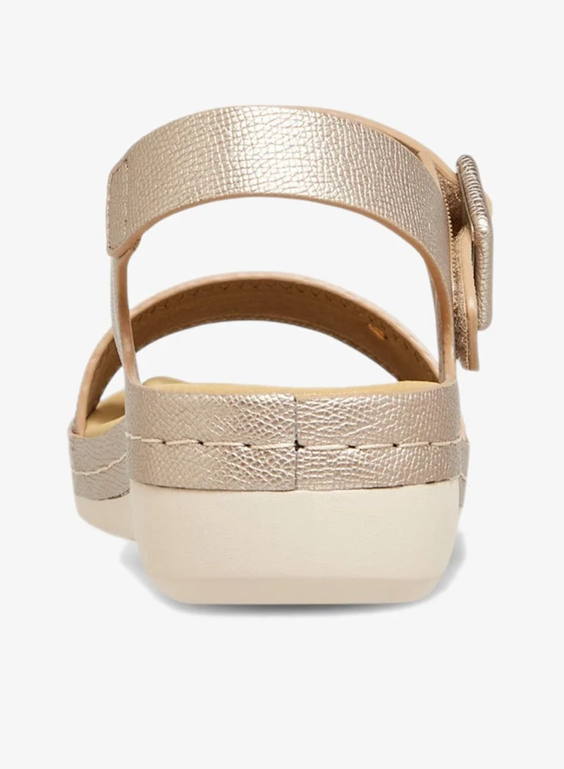 Le Confort Textured Sandals with Hook and Loop Closure