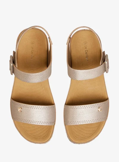 Le Confort Textured Sandals with Hook and Loop Closure