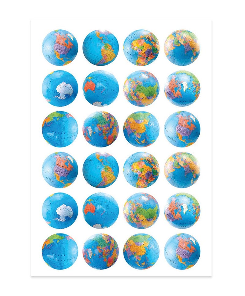 Hygloss Globes Stickers - Image 5