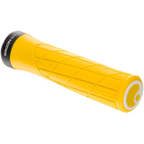 Ergon GA2 MTB All-Mountain Bike Grips – Ergonomic, Adjustable, Soft German Rubber for Trail, XC, Freeride & Bikepacking, Juicy Orange - Image 4
