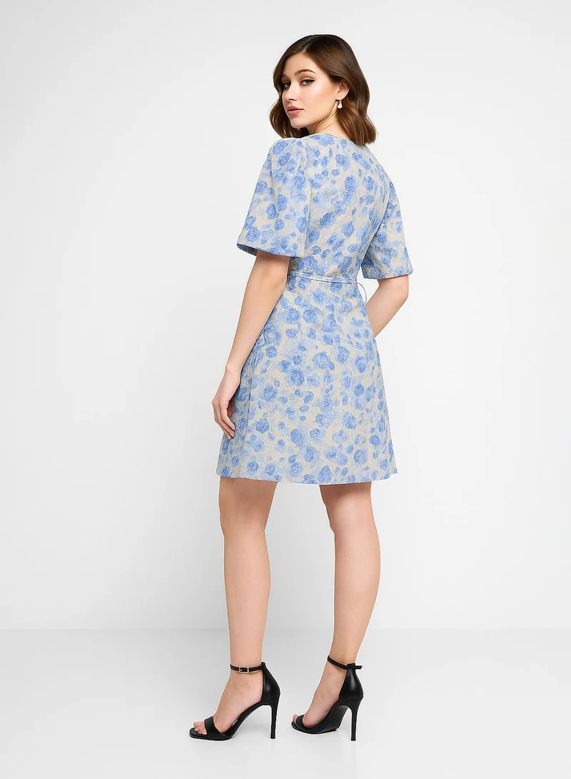 YAS Floral Wrap Dress