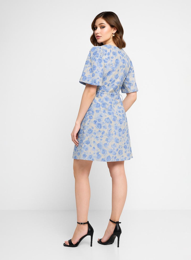 YAS Floral Wrap Dress - Image 2