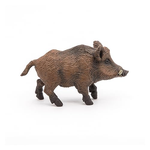Papo - Wild Boar - Realistic Plastic Figurine - 3 Years Old - Wildlife - Hand Painted - Ultra-Realistic Details - Durable and Educational - Children's Toy - Gift Idea - Wildlife Figurine - Image 2