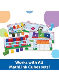 Learning Resources مجموعة أنشطة الرياضيات لمرحلة ما قبل المدرسة Mathlink Cubes، 115 قطعة، مناسبة للأطفال من سن 3 سنوات فما فوق، مجموعة أنشطة الرياضيات لمرحلة ما قبل المدرسة وألعاب للأطفال  - Image 5