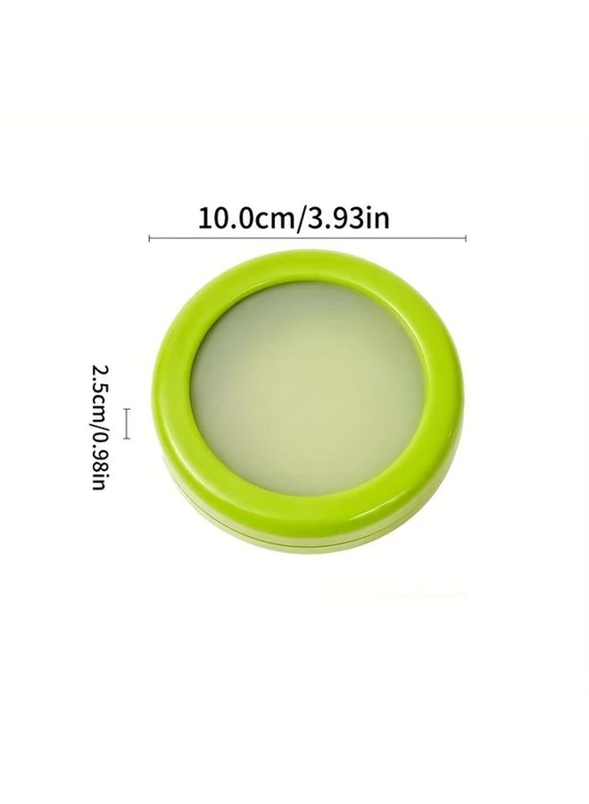 Green Reusable Fruit Vegetable Storage Container With Lid 1pc Durable Plastic Food Safe Kitchen Organizer - Image 3